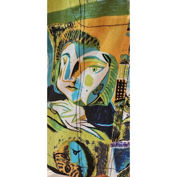 Mirror Image Women's Abstract Art Print Button-Up Jacket S NWOT - Picture 9 of 12